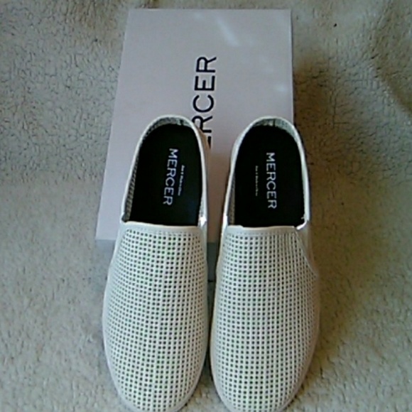 Mercer Shoes - Mercer White Mule Slide On Sneakers